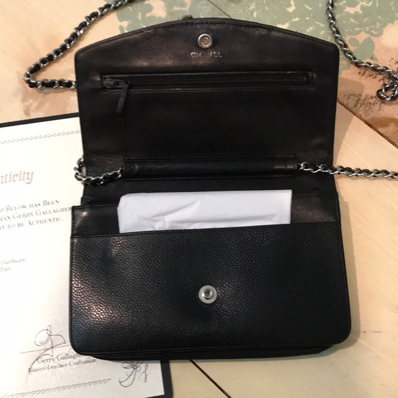 Authentic Chanel Timeless Wallet on Chain Black - Picture 4 of 7